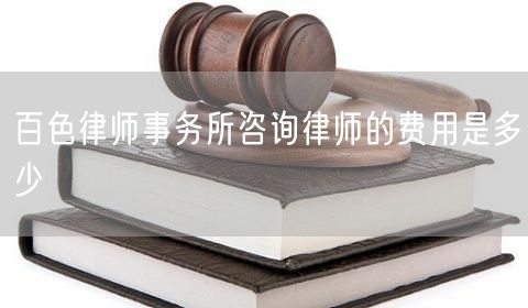 百色律師事務(wù)所咨詢律師的費用是多少