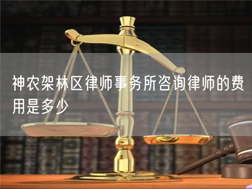 神農(nóng)架林區(qū)律師事務所咨詢律師的費用是多少