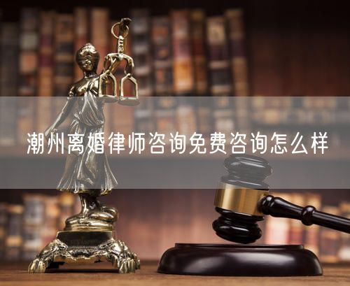潮州離婚律師咨詢免費(fèi)咨詢怎么樣