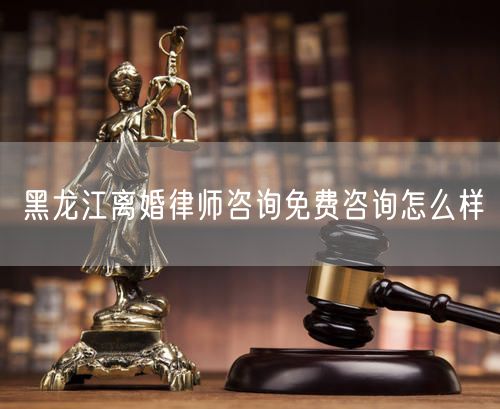 黑龍江離婚律師咨詢免費(fèi)咨詢怎么樣