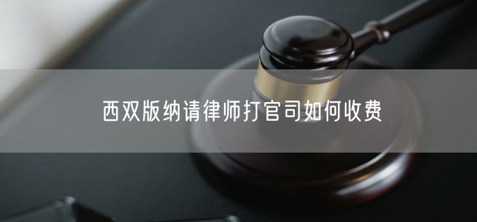 西雙版納請律師打官司如何收費