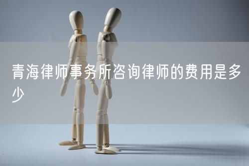 青海律師事務(wù)所咨詢律師的費(fèi)用是多少