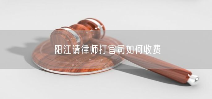 陽江請律師打官司如何收費(fèi)